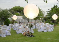 Ngọc trai 1.2 M chiếu sáng Inflatable Balloon Blow Up Led Lantern DC80W Đối với sự kiện đám cưới
