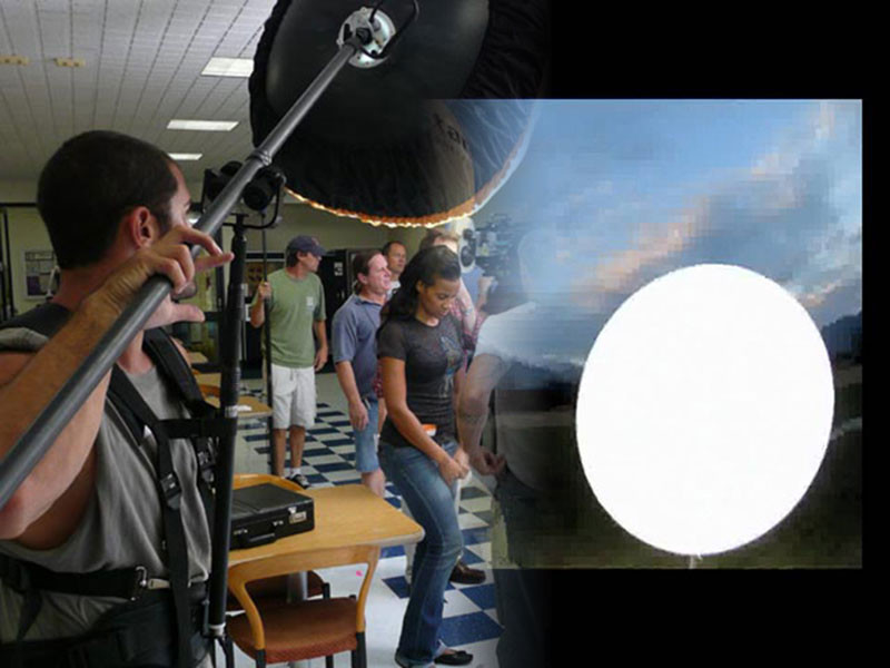 RGB Led Inflatable Film Lighting Balloon Dimmable For Film Production And Photography