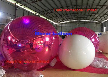Custom 2m Giant Festival PVC Balloon Mirror Balloon để trang trí sự kiện màu hồng