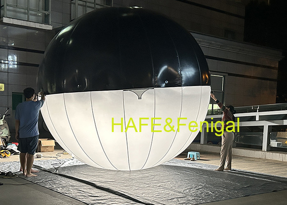 Air-filled Spherical LED Bi Color Balloon Lights For Film-makers For Suspension Use