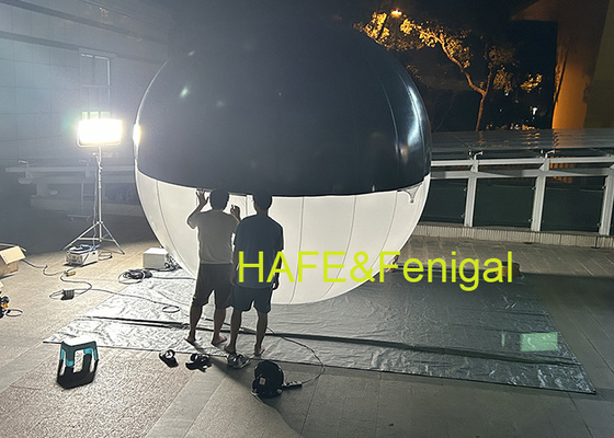Air-filled Spherical LED Bi Color Balloon Lights For Film-makers For Suspension Use