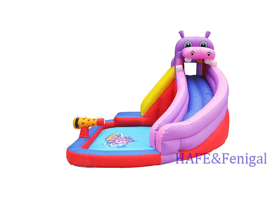Water Gun Design Inflatable Water Slide Jumping Castle House For Kids