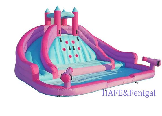 Outdoor Party Small Inflatable Slide Bounce Castle Water Play Double Slide Combination