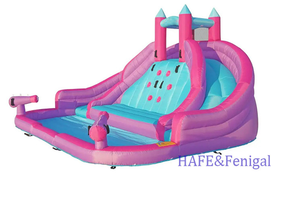 Outdoor Party Small Inflatable Slide Bounce Castle Water Play Double Slide Combination