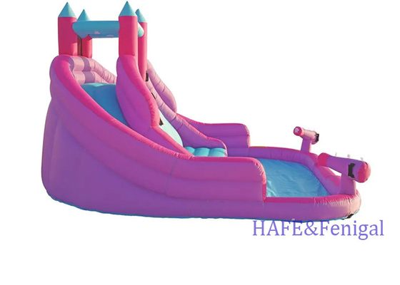 Outdoor Party Small Inflatable Slide Bounce Castle Water Play Double Slide Combination