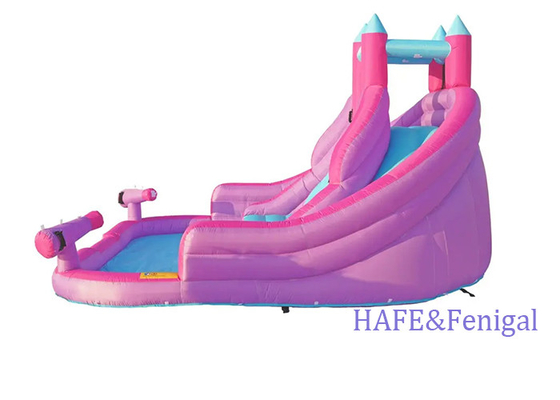 Outdoor Party Small Inflatable Slide Bounce Castle Water Play Double Slide Combination