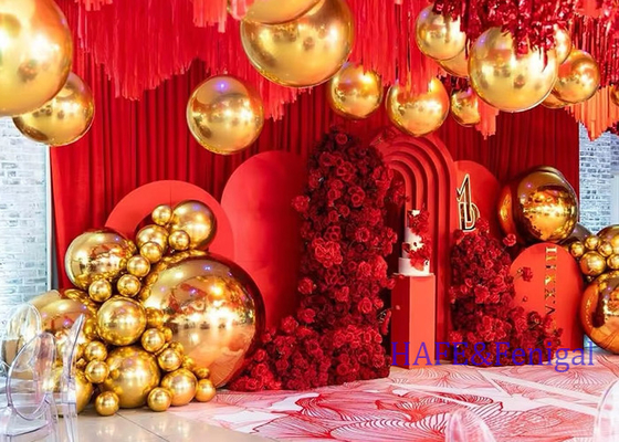 Colourful Mirror Reflective Inflatable PVC Iridescent Ball For Party Anniversary Deco