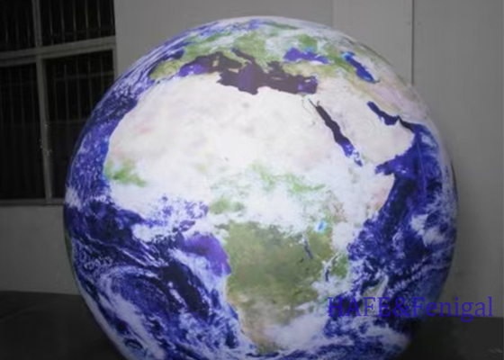 Event Decoration Atmosphere Inflatable Globe Light LED With Continuous Inflation Design Supports Customization