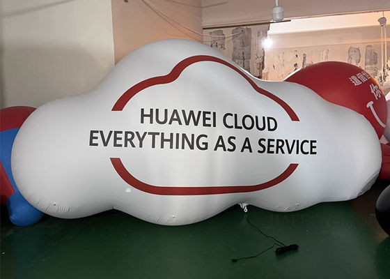 Inflatable Cloud Model With Special-Shaped Cloud-Shaped 3D Decoration, Luminous And Customizable Logo
