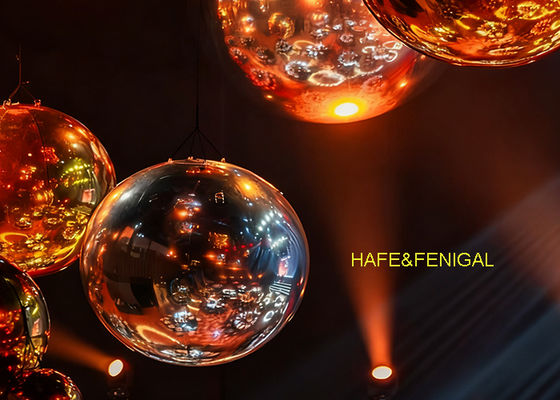 Silver PVC Inflatable Mirrored Balloons For Event Planners And Designers