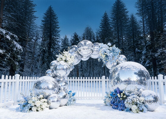Shiny PVC Inflatable Mirror Balls Are Perfect For Hanging Decorations At Wedding Parties