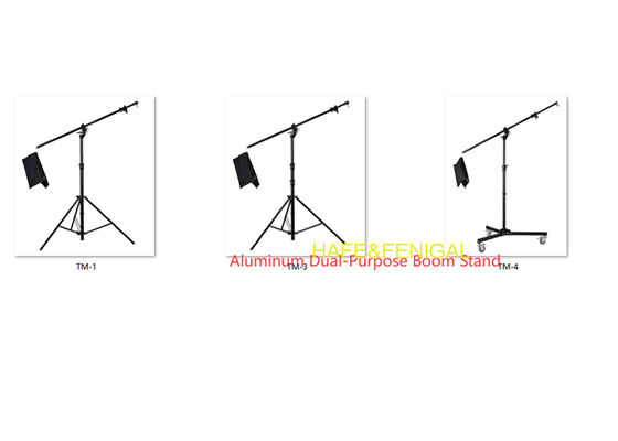 Heavy Duty Steel Or Aluminum Dual Purpose Boom Stand And Light Stand,Up To 4.9m