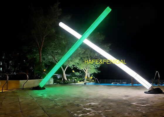 5m Long Inflatable Pixel Tube Light Via DMX Or Smartphone For Creative Professionals