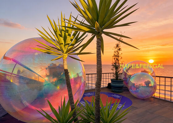 Ultra-Reflective Holographic Mirror Balloon with 95% Reflectivity UV-Resistant Dual-Layer PVC for Events