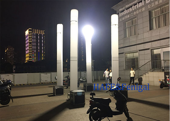 Tháp đèn hơi nhẹ với đèn halide kim loại 1150W để lắp ráp nhanh trong xây dựng ngoài trời và các sự kiện