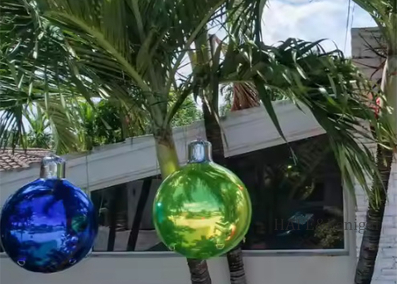 Quả bóng gương khổng lồ có thể thổi lớn Quả bóng gương lớn phù hợp cho bữa tiệc Giáng sinh Lễ hội Đám cưới Thiết kế sự kiện bong bóng
