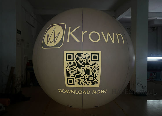Customizable Inkjet Patterns, Inflatable LED Balloon Lights RGB For Event Decoration And Marketing