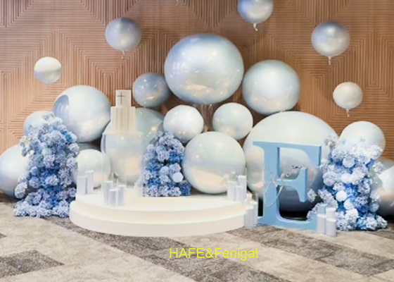 Các bong bóng bóng PVC màu trắng bền phù hợp cho trang trí đám cưới hoặc sinh nhật