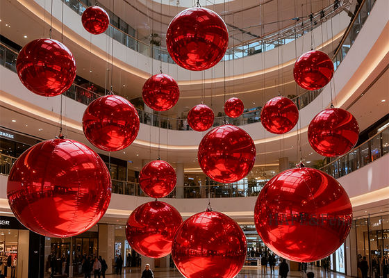 Inflatable Rainbow Mirror Ball Large And Dazzling Inflatable Mirror Ball Decoration