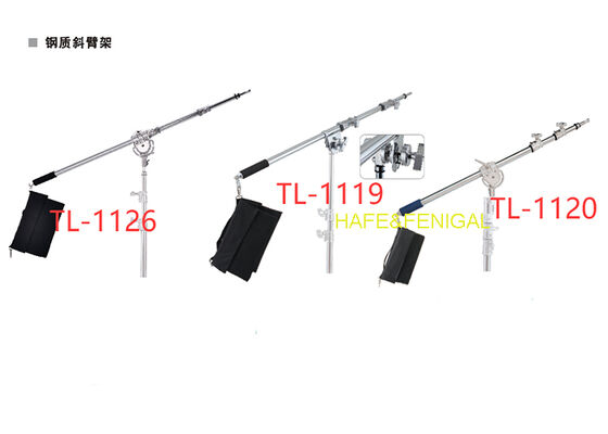Aluminum (Lightweight) And Steel (Heavy-Duty) Constructions Adjustable Boom Arm Stands