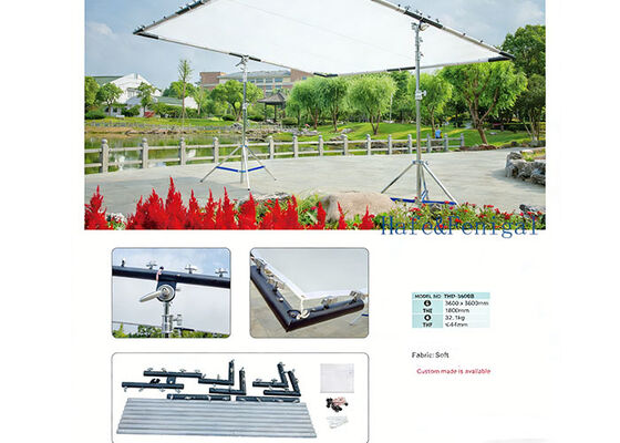 THD & THE & THF Series Large Scrim Frames: 1.8m to 3.6m Sizes for Diffusion & Lighting Control