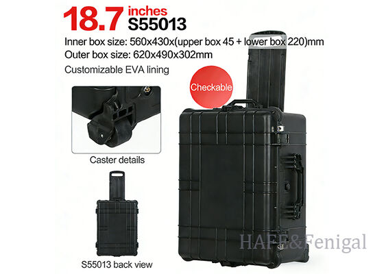 Protective Safety Case Hand-Held Trolley Case Waterproof Toolbox Shockproof