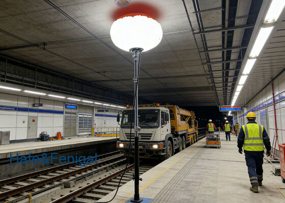 Đèn bong bóng an toàn và cứu hộ 1000W ¢ Hệ thống cường độ cao 120 × 65cm cho quân đội, các sự kiện lớn và cơ sở hạ tầng quan trọng