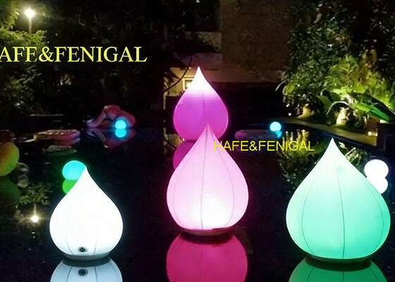 2.3 Meters (7.5 Feet) Tall Lotus Inflatable 20W High-Efficiency RGBW LED Balloon Light