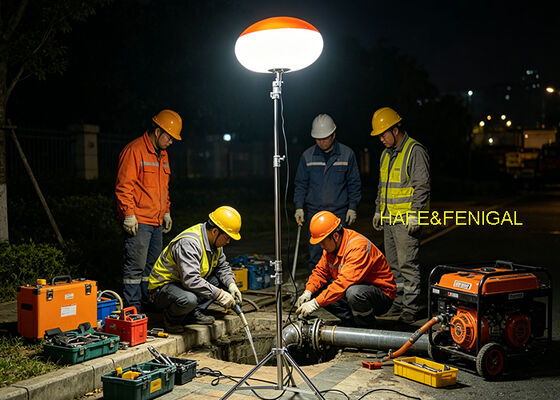 Đèn LED bóng bay chạy pin hoạt động êm ái với đầu vào DC 24V/48V cho dịch vụ hiện trường di động