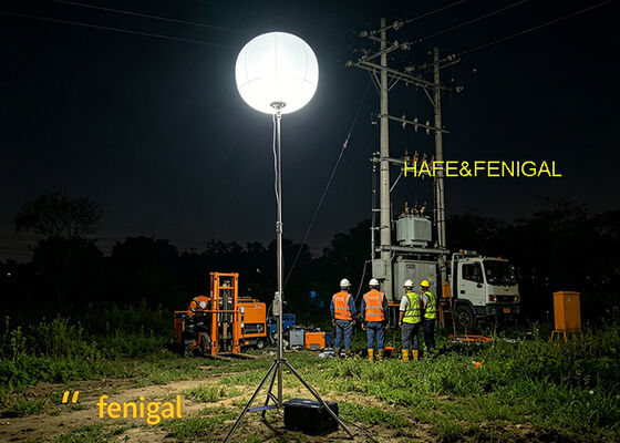 Đèn LED bóng bay chạy bằng pin 400W cho hoạt động ngoại lưới yên tĩnh