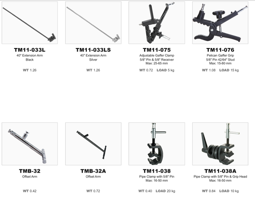 Clamp cầm tay chuyên nghiệp và kẹp gắn với 5/8 