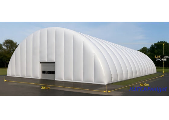 Lều khí bơm lớn 30m x 50m với khả năng chống gió cao cho các sự kiện và triển lãm